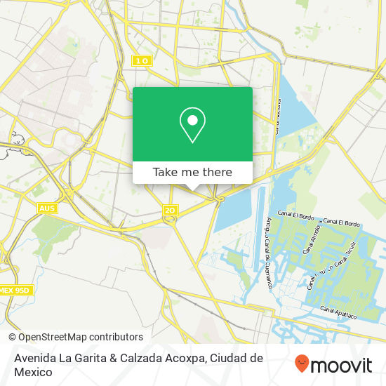 Avenida La Garita & Calzada Acoxpa map