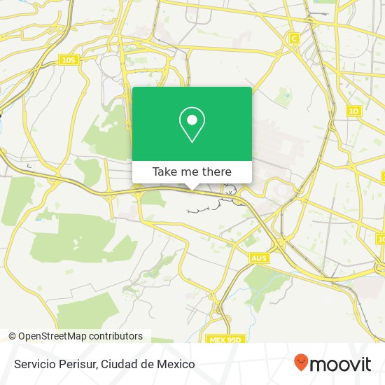 Servicio Perisur map