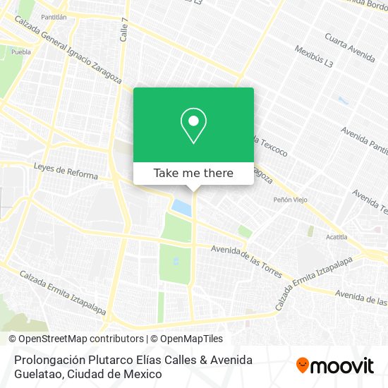 Mapa de Prolongación Plutarco Elías Calles & Avenida Guelatao