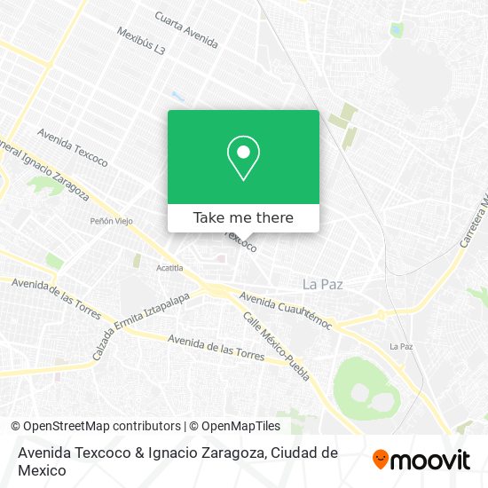 Mapa de Avenida Texcoco & Ignacio Zaragoza