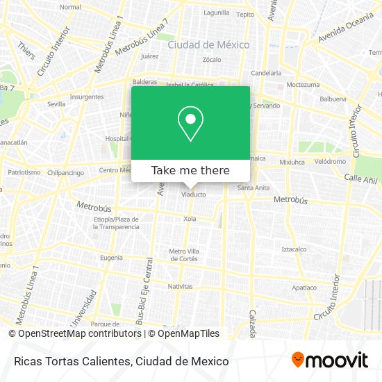 Mapa de Ricas Tortas Calientes