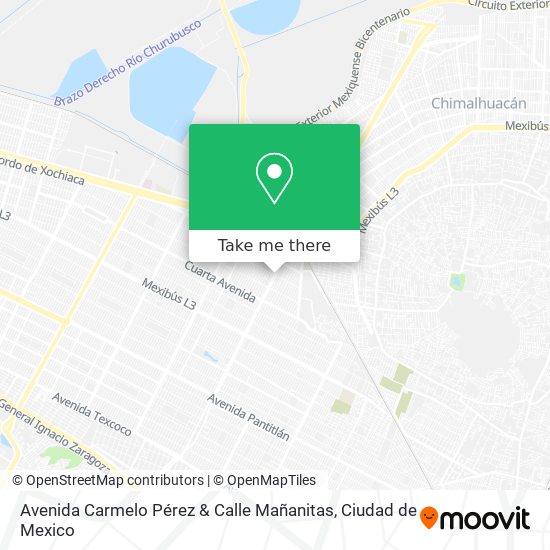 Avenida Carmelo Pérez & Calle Mañanitas map
