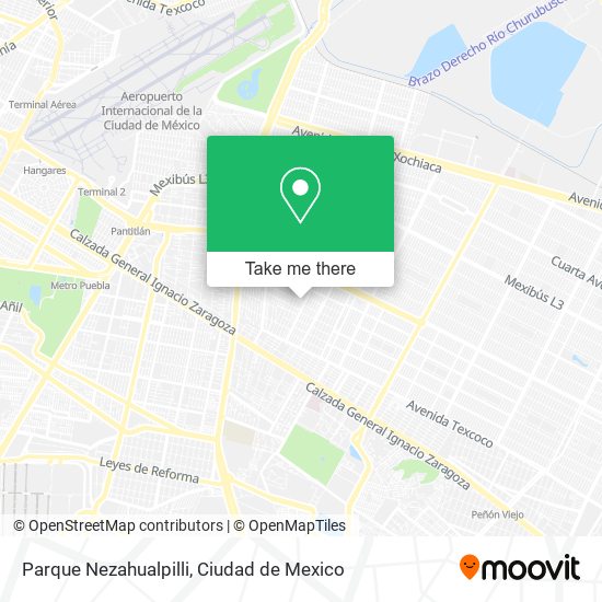 Parque Nezahualpilli map