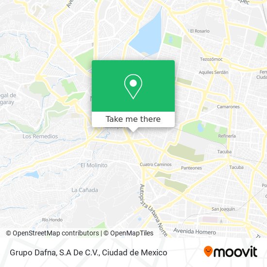 Grupo Dafna, S.A De C.V. map