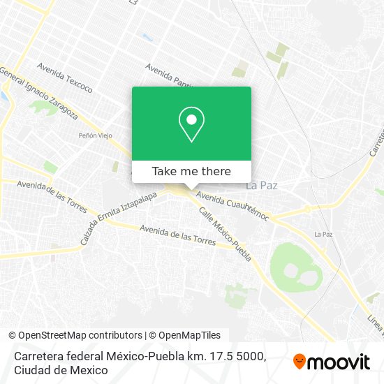 Carretera federal México-Puebla km. 17.5 5000 map