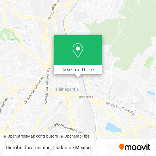 Mapa de Distribuidora Uniplas