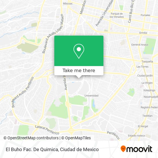 El Buho Fac. De Quimica map