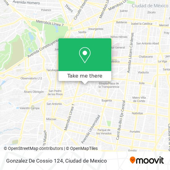 Gonzalez De Cossio 124 map
