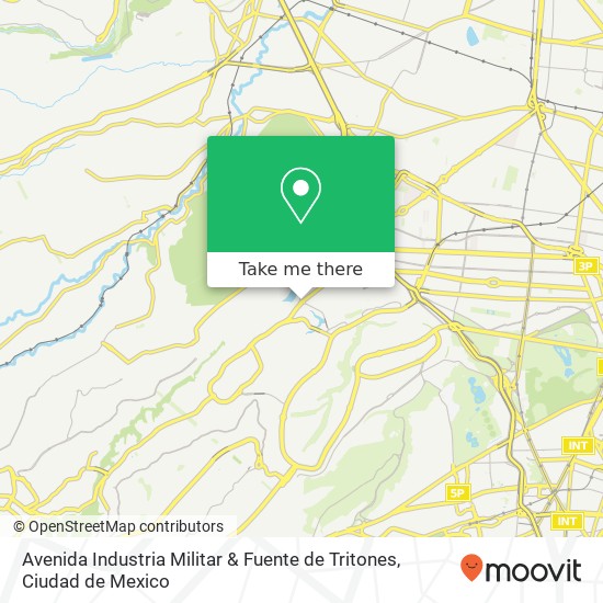 Avenida Industria Militar & Fuente de Tritones map
