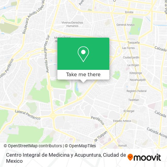 Mapa de Centro Integral de Medicina y Acupuntura