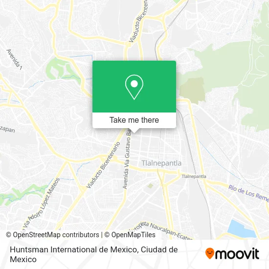 Mapa de Huntsman International de Mexico