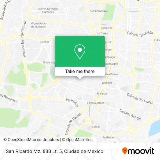 Mapa de San Ricardo Mz. 888 Lt. 5