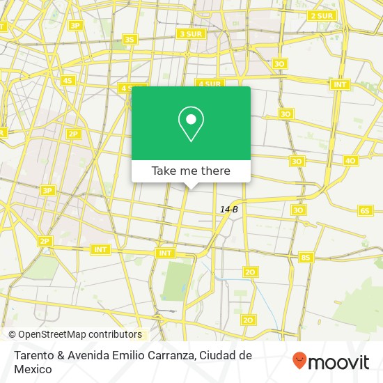 Tarento & Avenida Emilio Carranza map