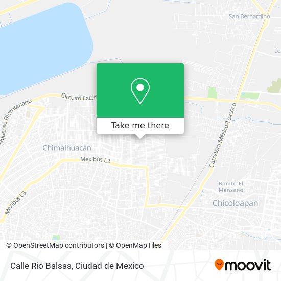 Mapa de Calle Rio Balsas
