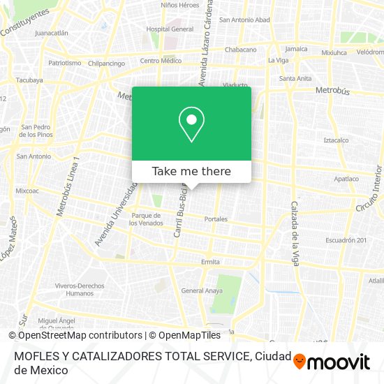 MOFLES Y CATALIZADORES TOTAL SERVICE map