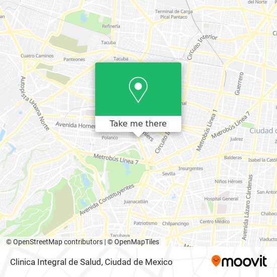 Clinica Integral de Salud map