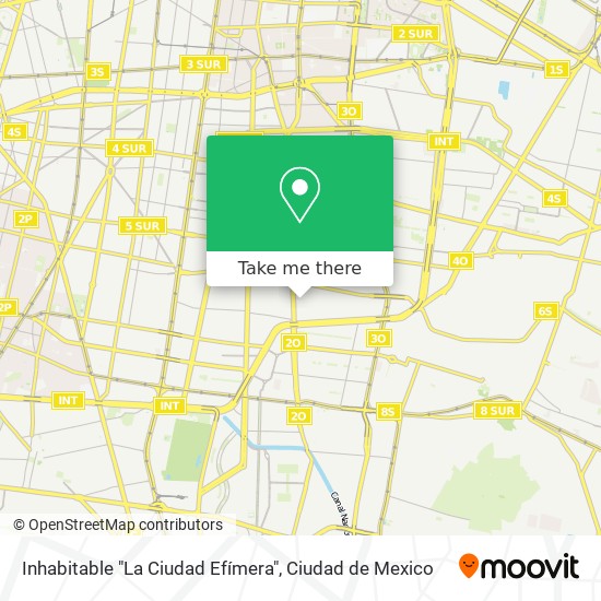 Inhabitable "La Ciudad Efímera" map