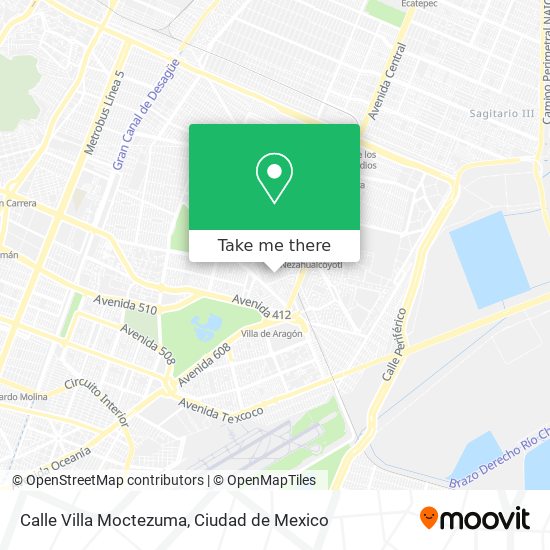 Mapa de Calle Villa Moctezuma