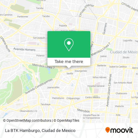 La BTK Hamburgo map