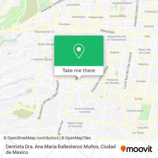 Dentista Dra. Ana Maria Ballesteros Muños map