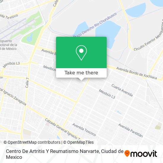 Centro De Artritis Y Reumatismo Narvarte map