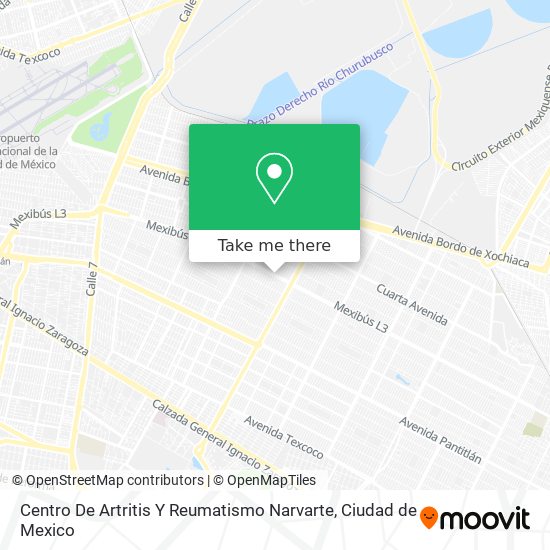 Mapa de Centro De Artritis Y Reumatismo Narvarte