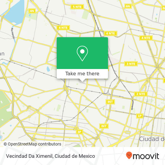 Mapa de Vecindad Da Ximenil