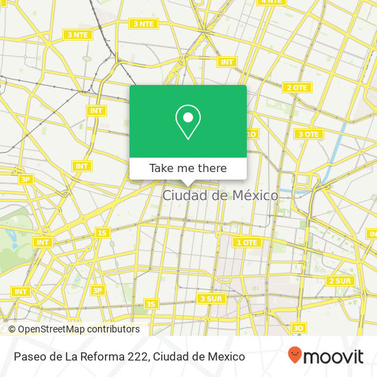 Paseo de La Reforma 222 map