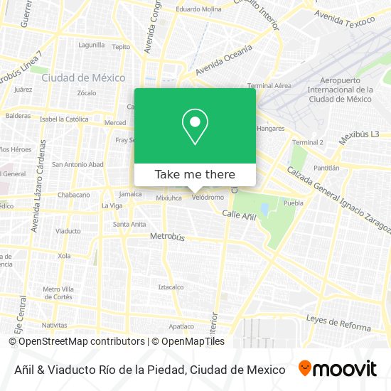Añil & Viaducto Río de la Piedad map