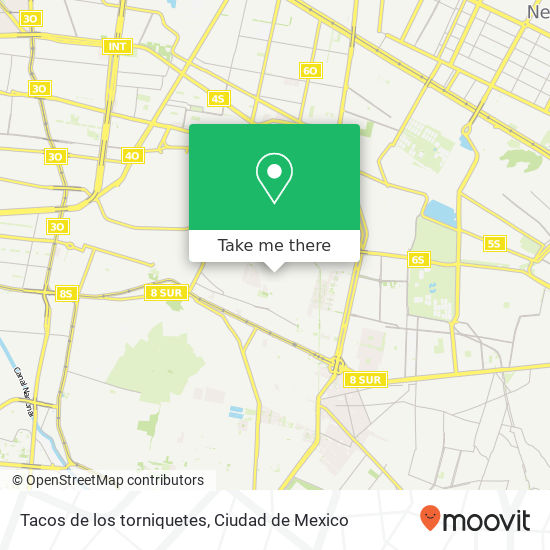 Mapa de Tacos de los torniquetes