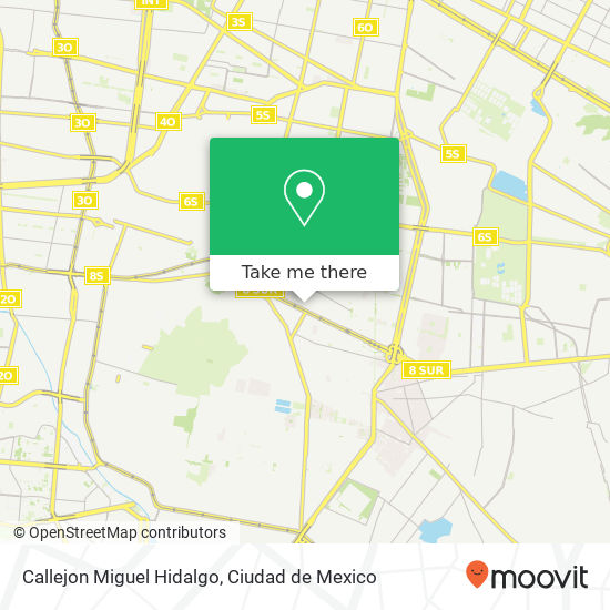 Callejon Miguel Hidalgo map