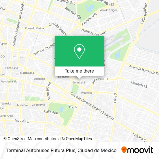 Mapa de Terminal Autobuses Futura Plus