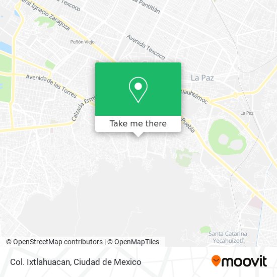 How to get to Col. Ixtlahuacan in Iztapalapa by Bus or Metro?