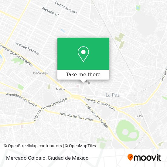 Mercado Colosio map