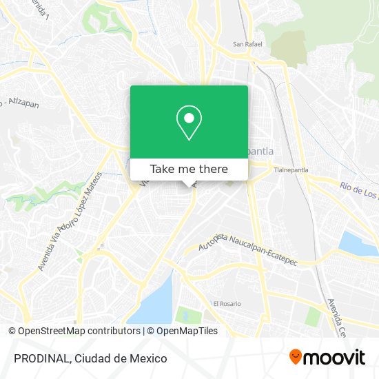 Mapa de PRODINAL
