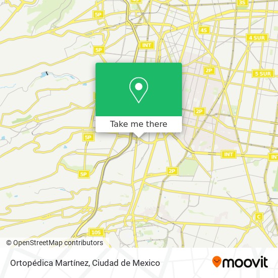 Ortopédica Martínez map