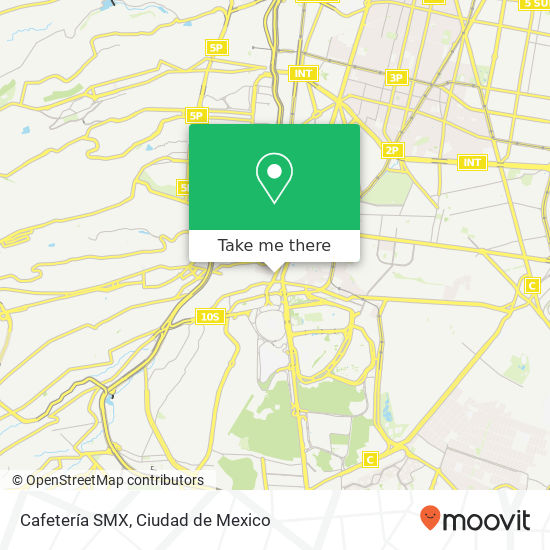 Cafetería SMX map