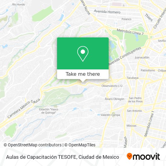 Mapa de Aulas de Capacitación TESOFE