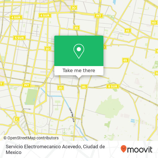 Mapa de Servicio Electromecanico Acevedo