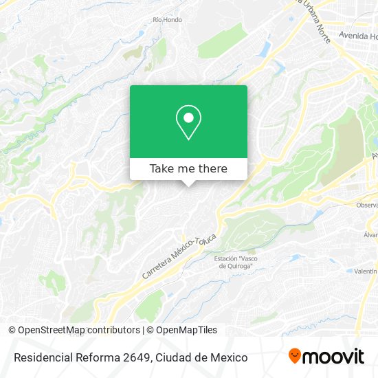 Mapa de Residencial Reforma 2649