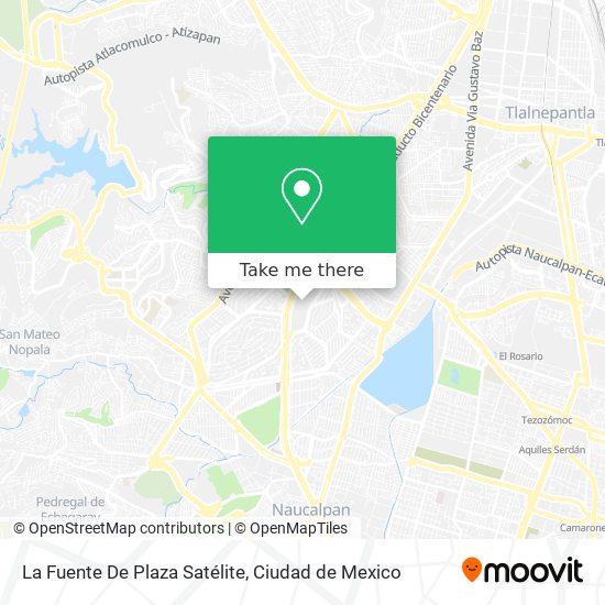 Mapa de La Fuente De Plaza Satélite