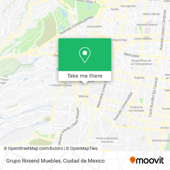Mapa de Grupo Rosend Muebles