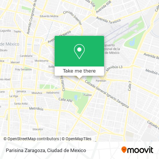 Parisina Zaragoza map