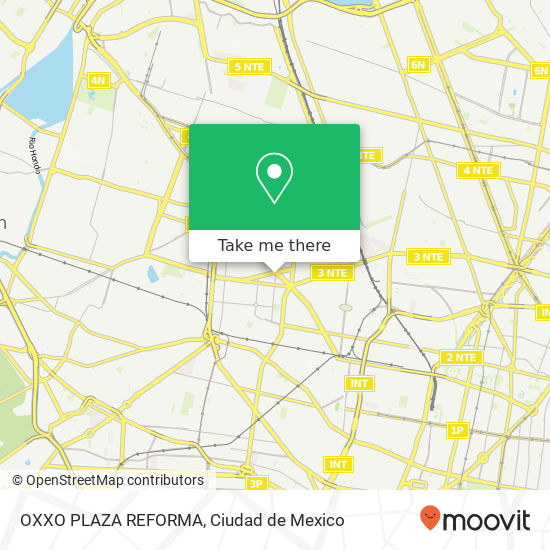 Mapa de OXXO PLAZA REFORMA