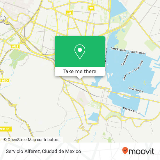 Servicio Alferez map