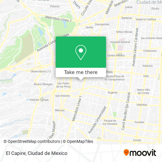El Capire map