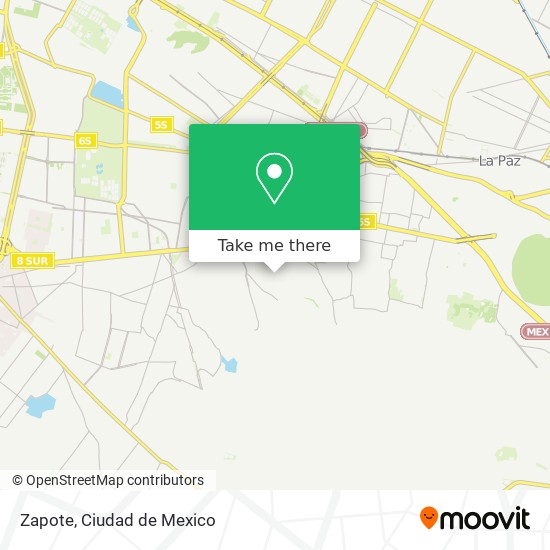 Zapote map