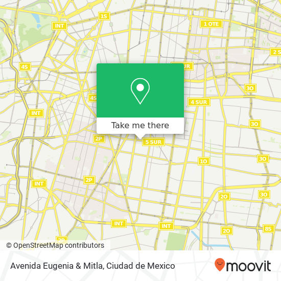 Avenida Eugenia & Mitla map