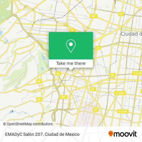EMADyC Salón 207 map