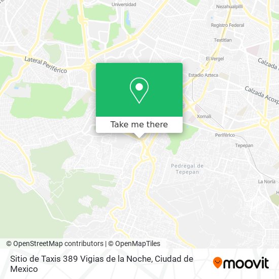 Sitio de Taxis 389 Vigias de la Noche map